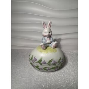 Vintage Bunny Trinket Dish
